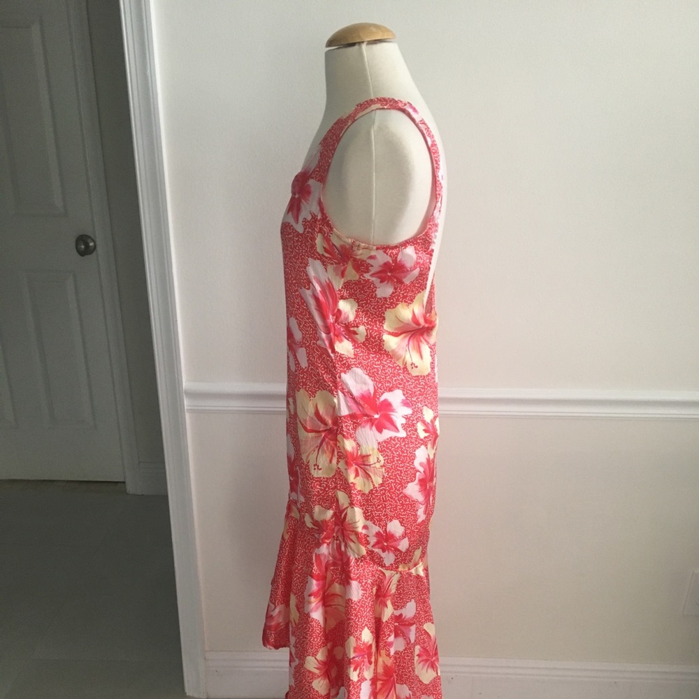 Onia NWT -S-  martine hibiscus-print 💯%silk dress - Picture 12 of 14